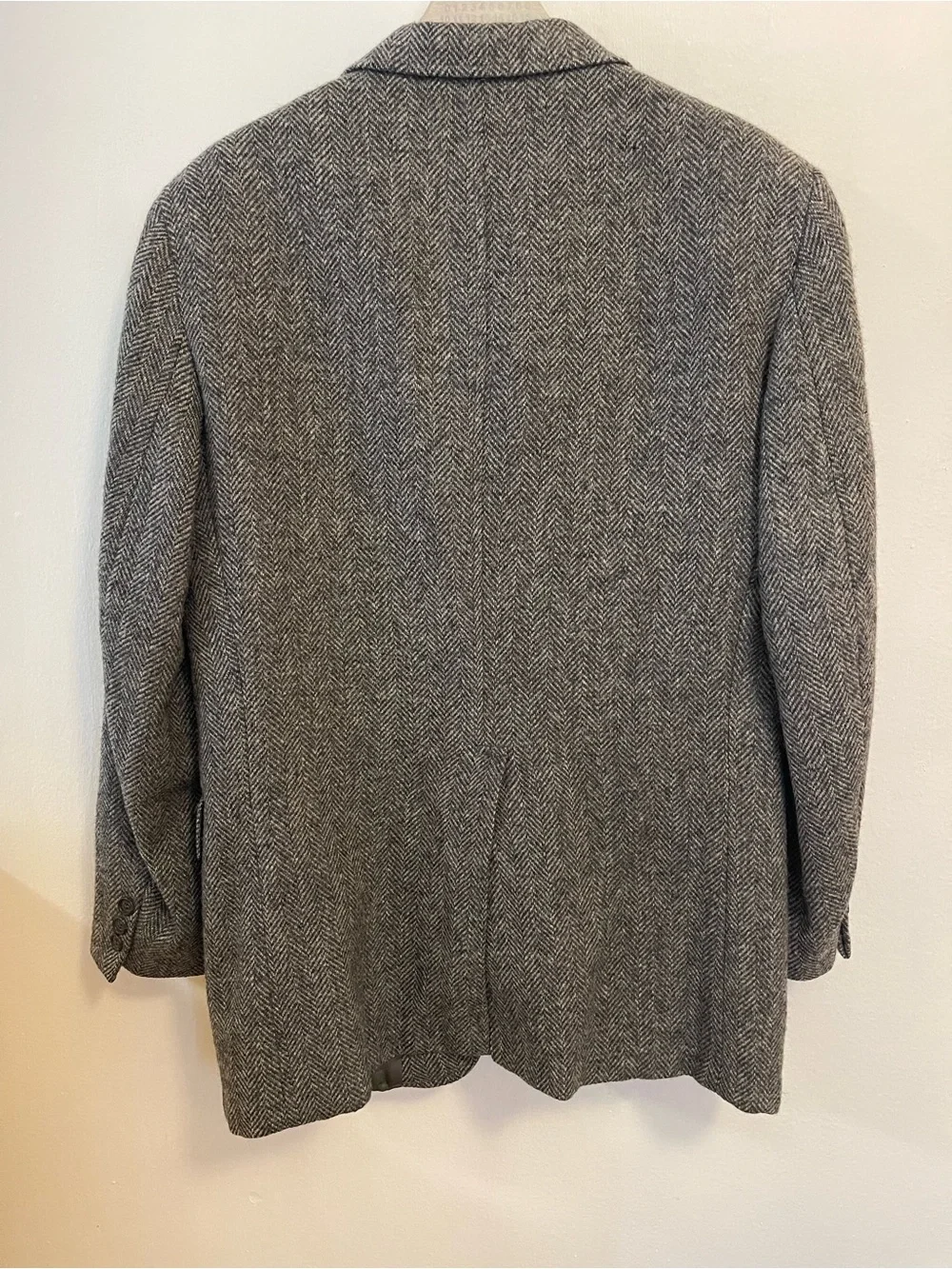 Ira Michael Jacket Blazer Sports Coat Tweed 40R Wool Made In USA Gray Classic